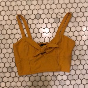forever 21 yellow crop top